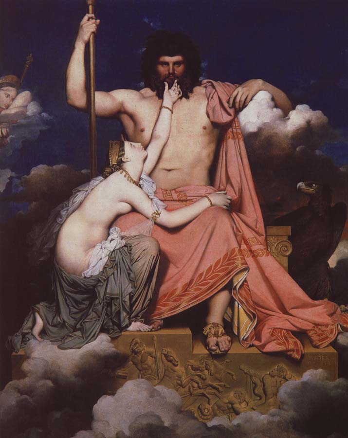 Jean-Auguste-Dominique Ingres jupiter och thetis